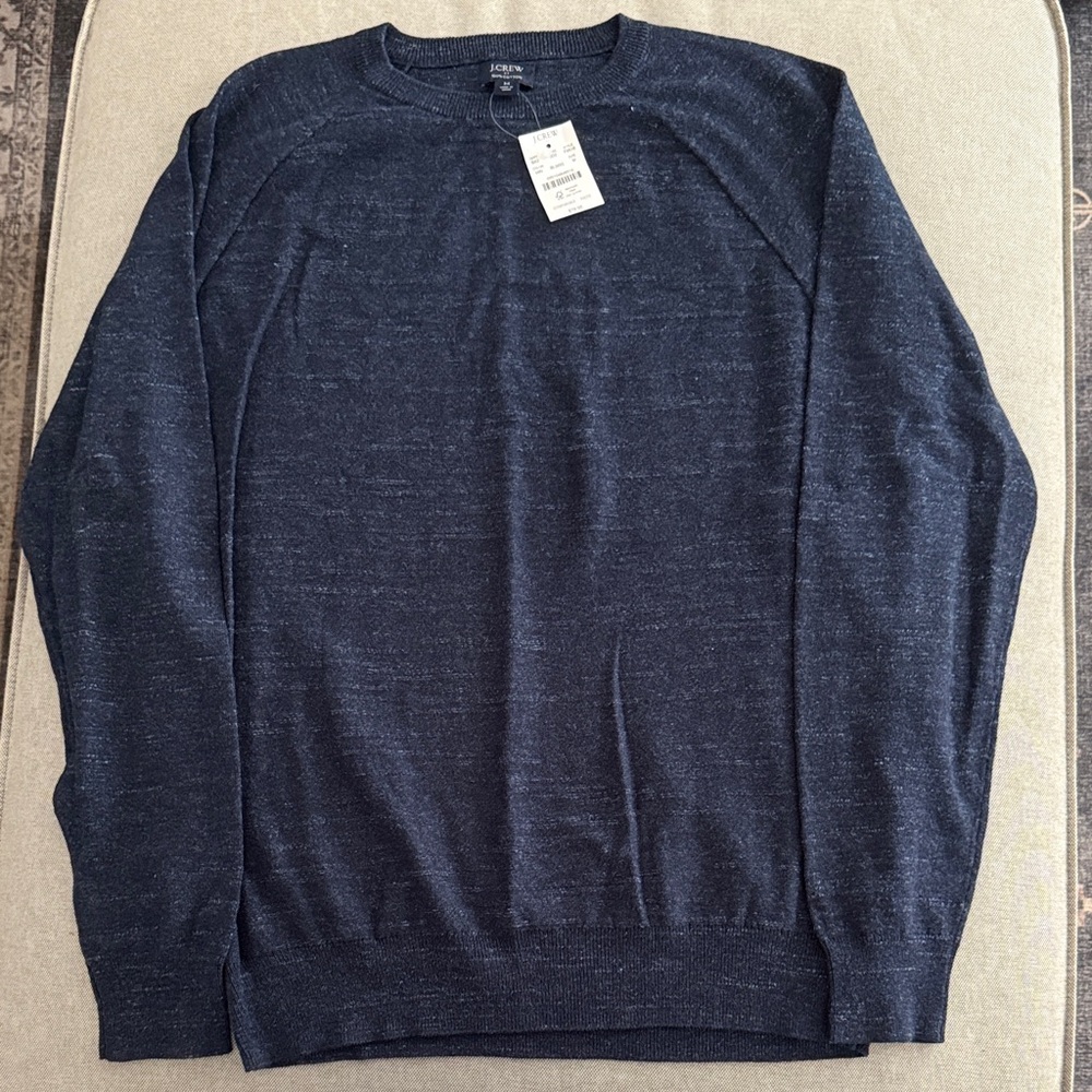 J. Crew Men's Dark Blue Crewneck Sweater